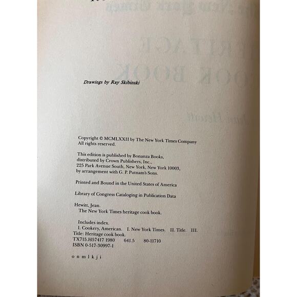 1972 The New York Times Heritage Cookbook by Jean Hewitt - Picture 2 of 6